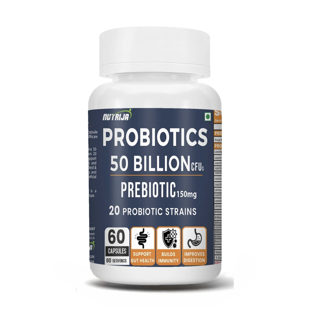 NutriJa Probiotics 50 Billion Cfus 20 PROBIOTIC STRAINS