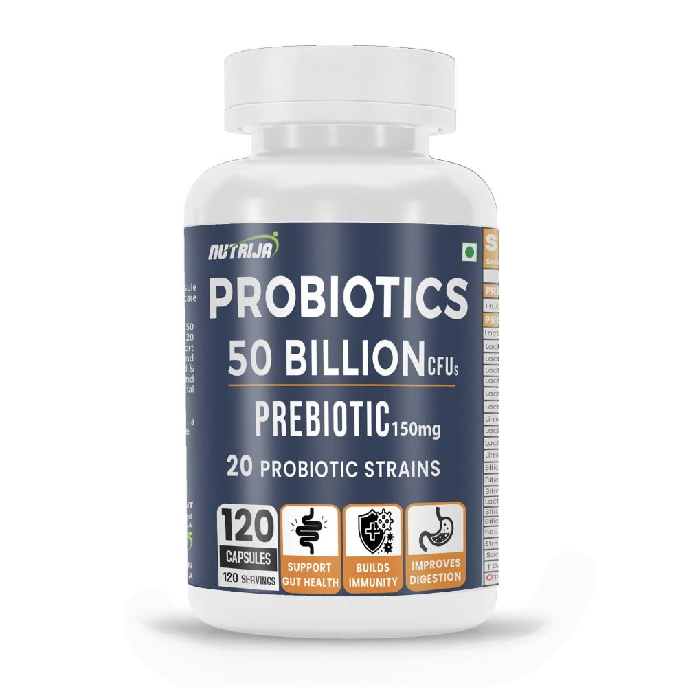 NutriJa Probiotics 50 Billion Cfus 20 PROBIOTIC STRAINS