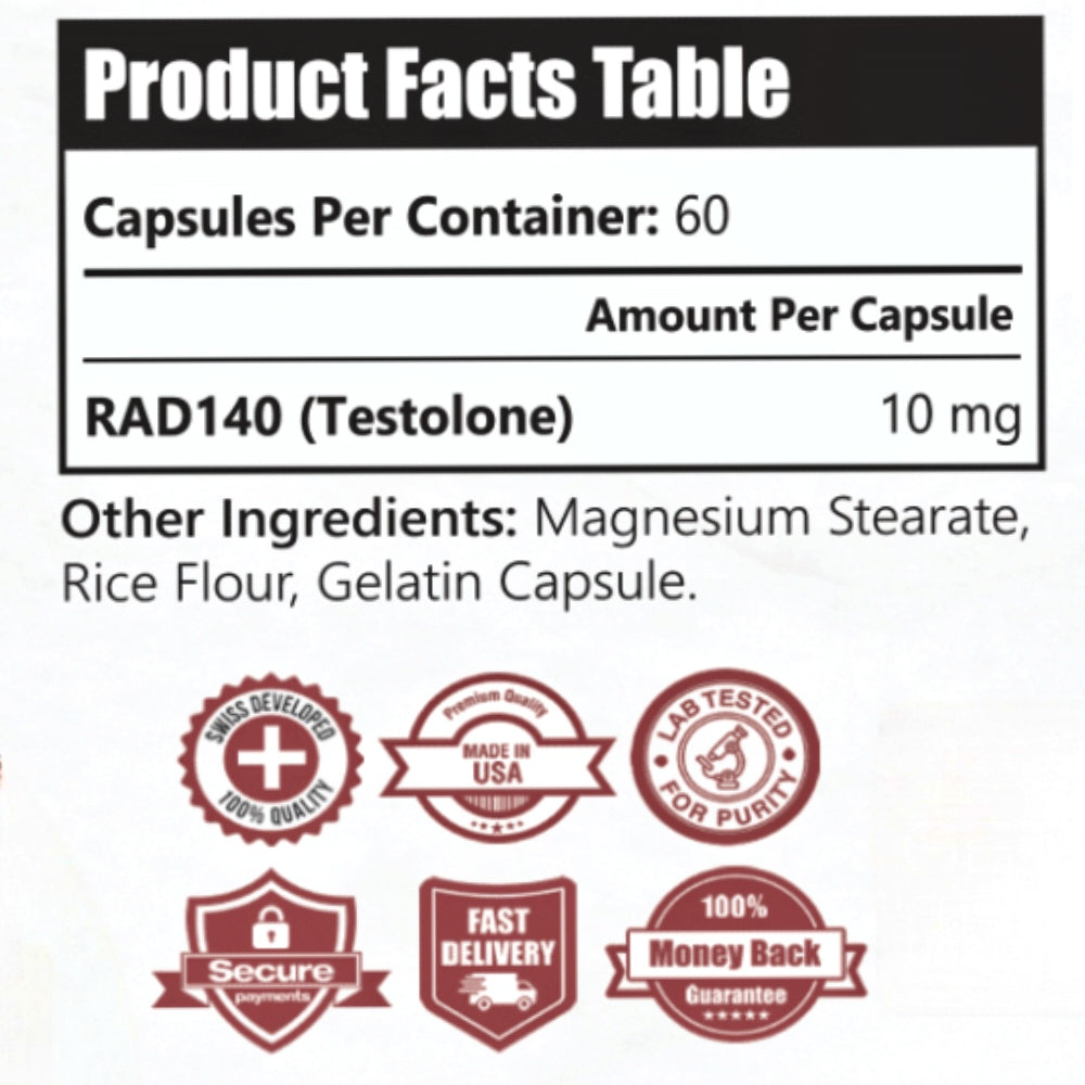 RAD-140 (Testolone) (10mg/capsule) by Swiss Chems
