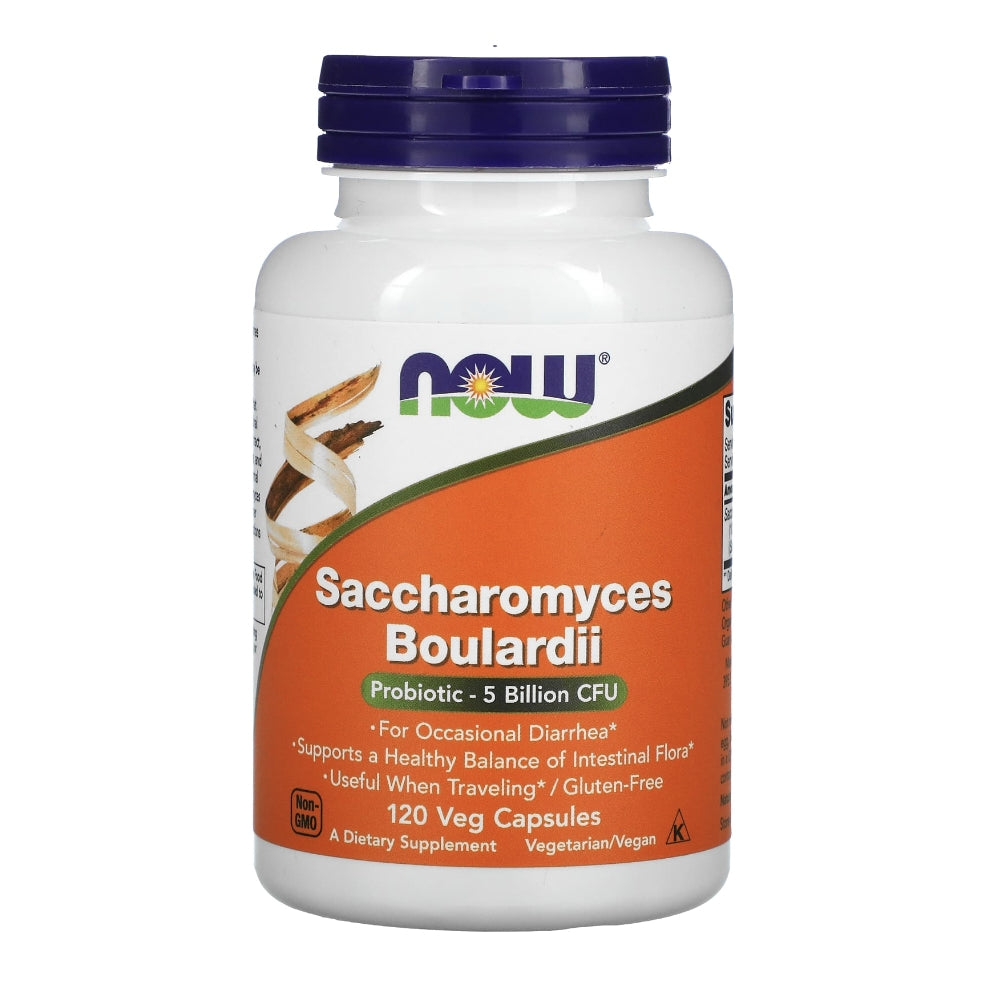 Now Foods Saccharomyces Boulardii – 5 Billion Cfu Probiotic – Digestive & Intestinal Balance Support – 60 Veg Capsules