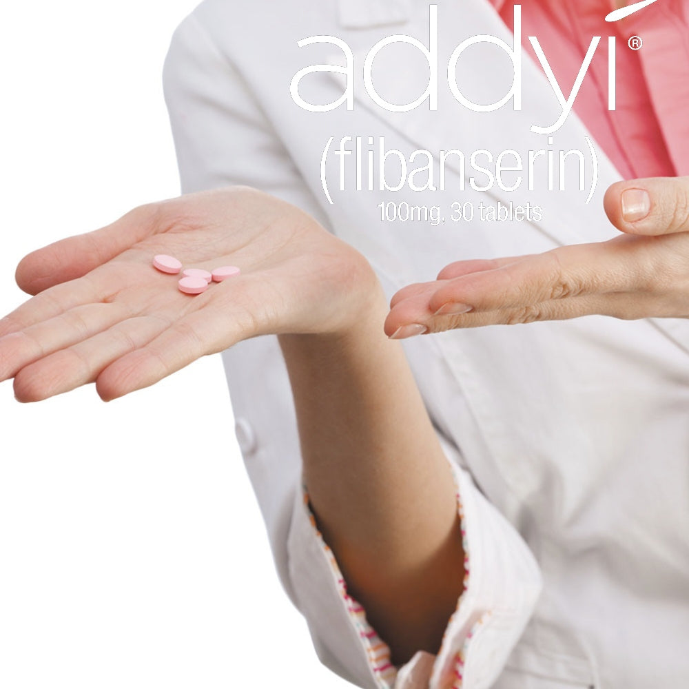 Addyi Tablets – 30 Tablets, Female Sexual Health with Liquid Supplement