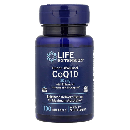 Life Extension Super Ubiquinol Co Q10 with Pqq 100 Mg, 30 Softgels