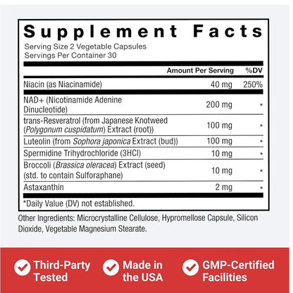 Force Factor Nad+ Longevity – 60 Capsules