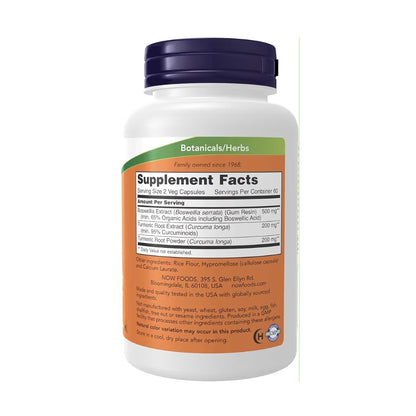Now Foods Boswellia Extract 250 mg, plus Turmeric Root Extract