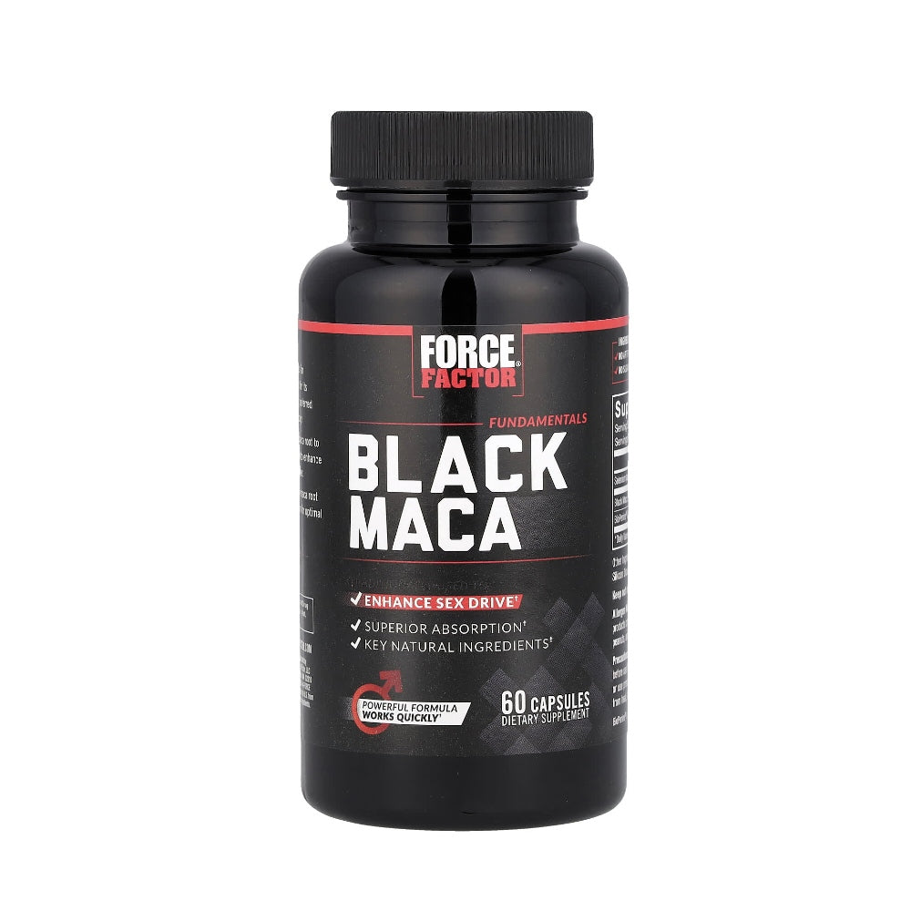 Force Factor Black Maca For Men Natural Maca Negra Extract, Fundamentals Series