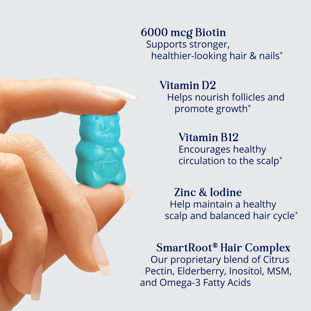 Vita Hilo Hair Vitamins by Sugarbear – Fruit Pectin Vegan Gummies