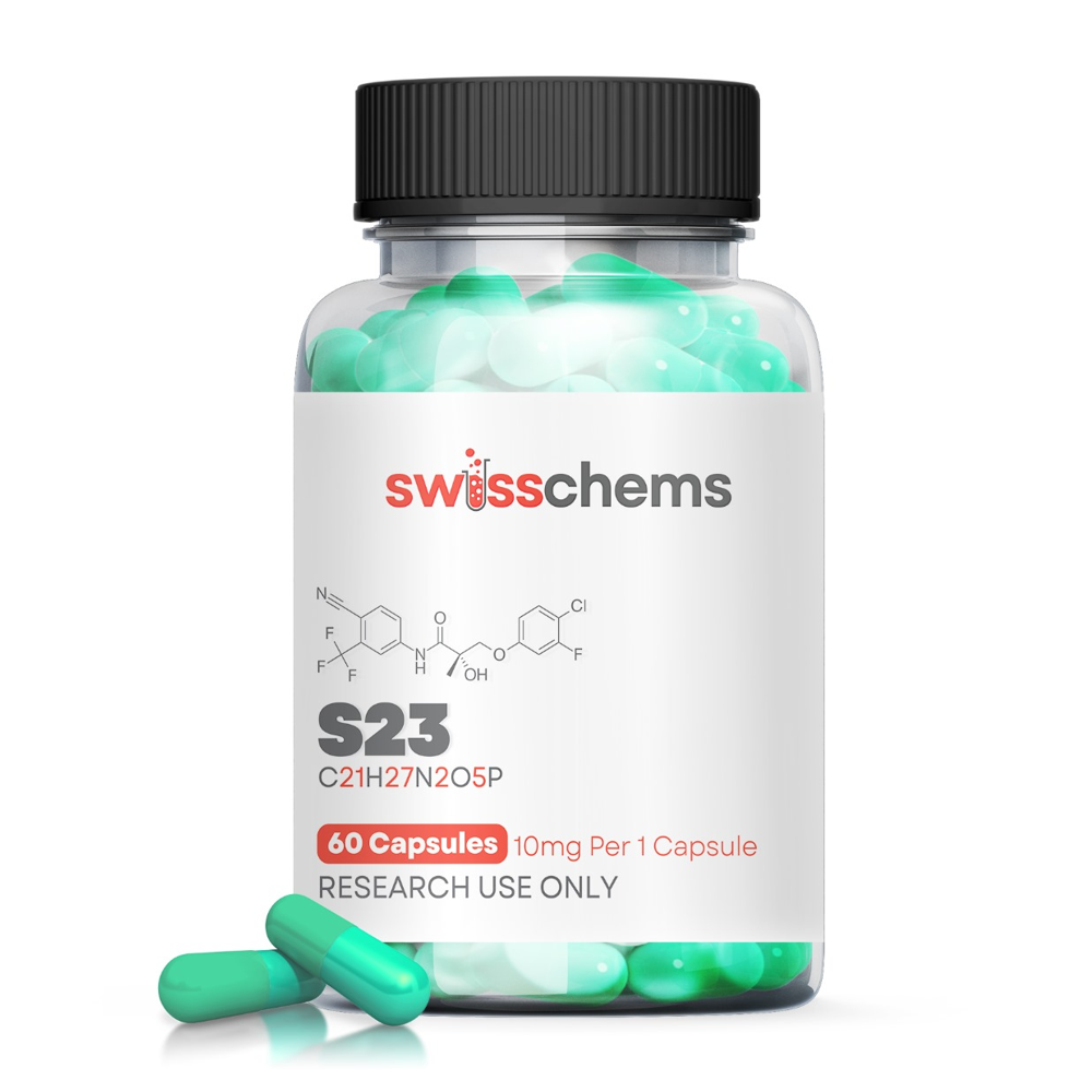 SWISSCHEMS S-23 – 10mg (60 Capsules) | Research Use Only