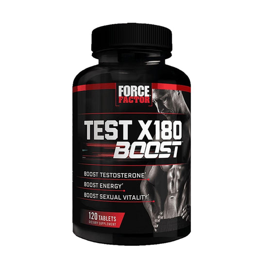 Force Factor Test X180 Boost - Testosterone & Energy Support - 120 Capsules - Dietary Supplement